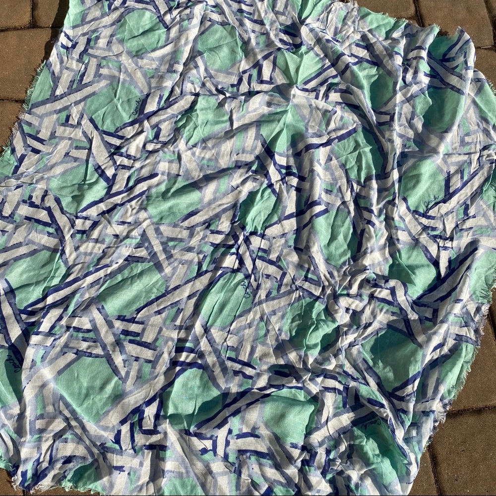 NWT Mint Green Coach Square Scarf - Picture 2 of 5